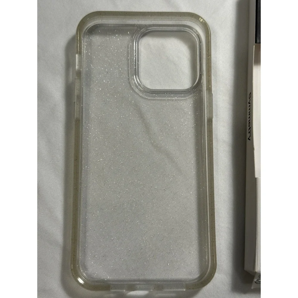 OtterBox Symmetry Series Case Clear With Glitter Fits iPhone‎ Pro Max 14